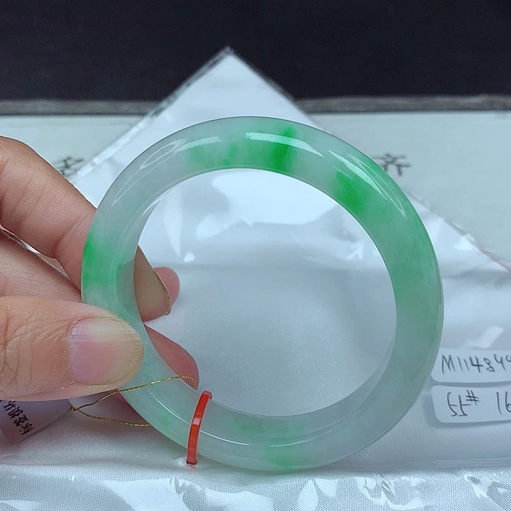 翡翠未镶嵌手镯55圈4899