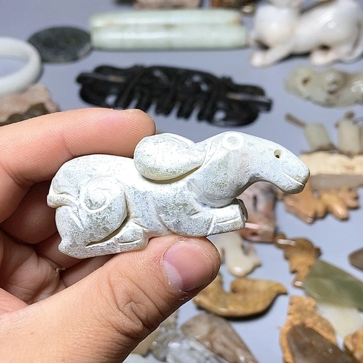 和田玉未镶嵌颈饰174