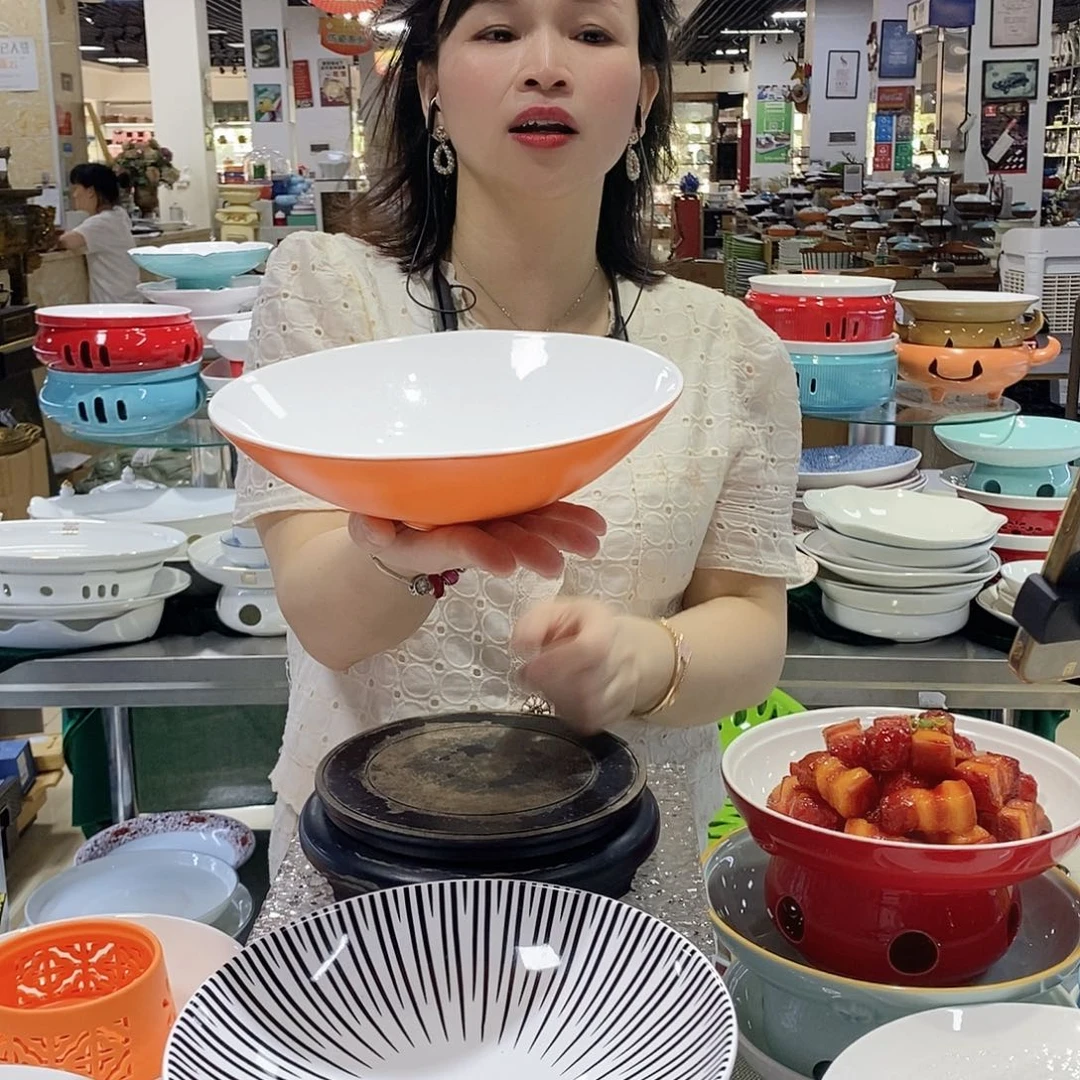 陶闪英寸橙色单盘