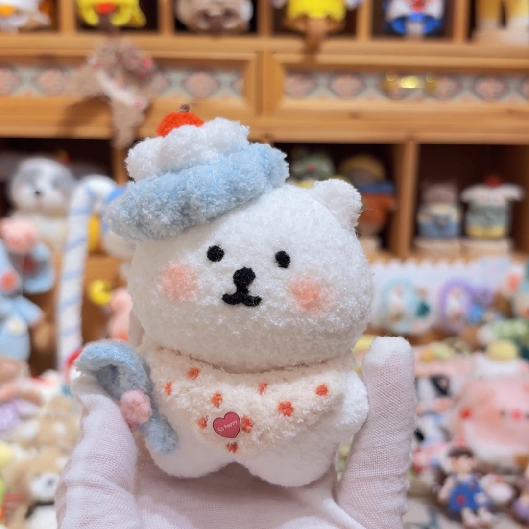针织品做摆件小熊