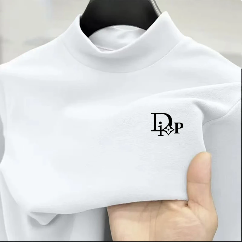 DIPAI/的派男士双面德绒打底秋冬半高冬季内搭保暖高端-硅胶DP-ZA