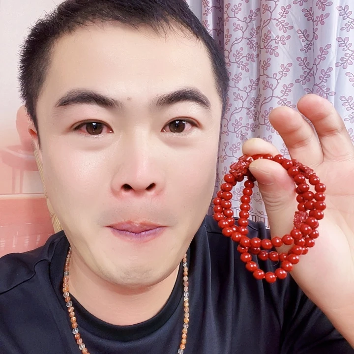 天然辰砂朱砂手链