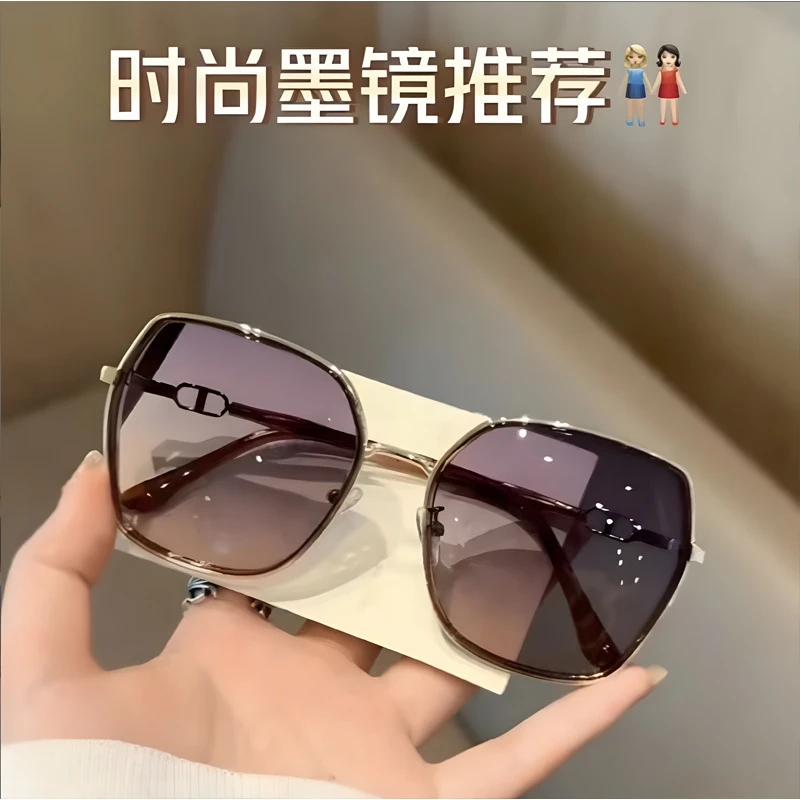 新款高级显瘦墨镜女感无开车太阳镜2024大脸防晒防紫外线潮流韩版