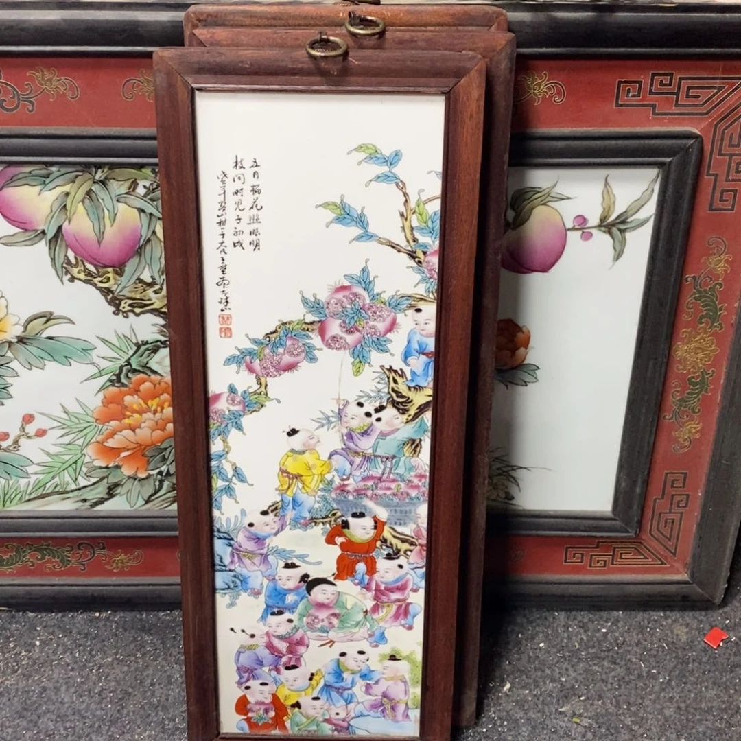 瓷片景德镇瓷板画柴窑烧制