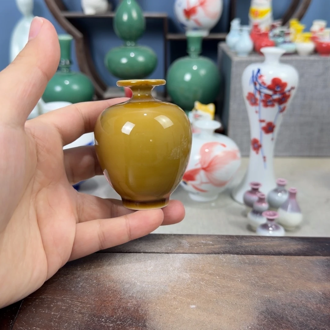 陶瓷手工小花器摆件