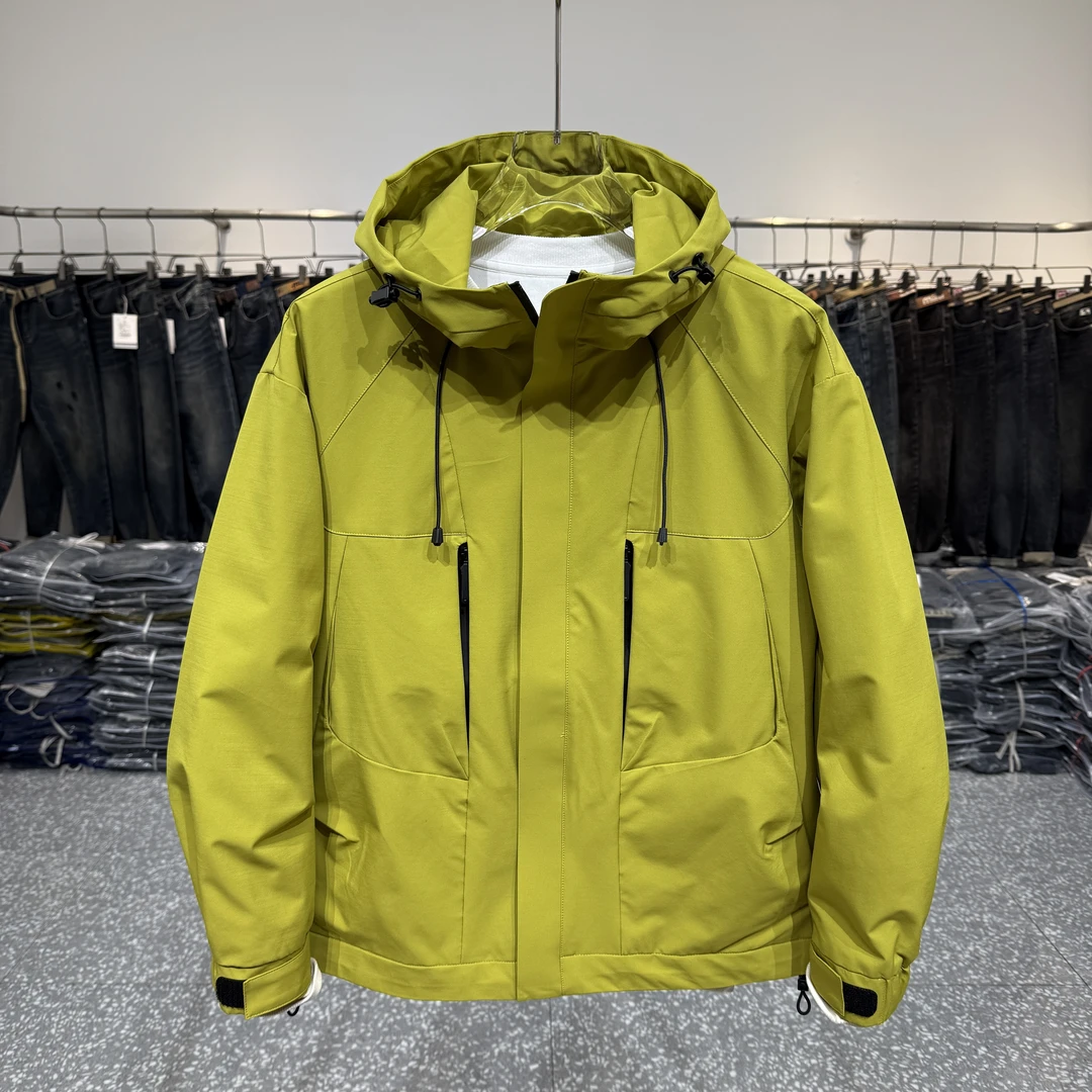 潮牌工装连帽软壳冲锋衣外套男2026秋季新款休闲防风户外上衣夹克