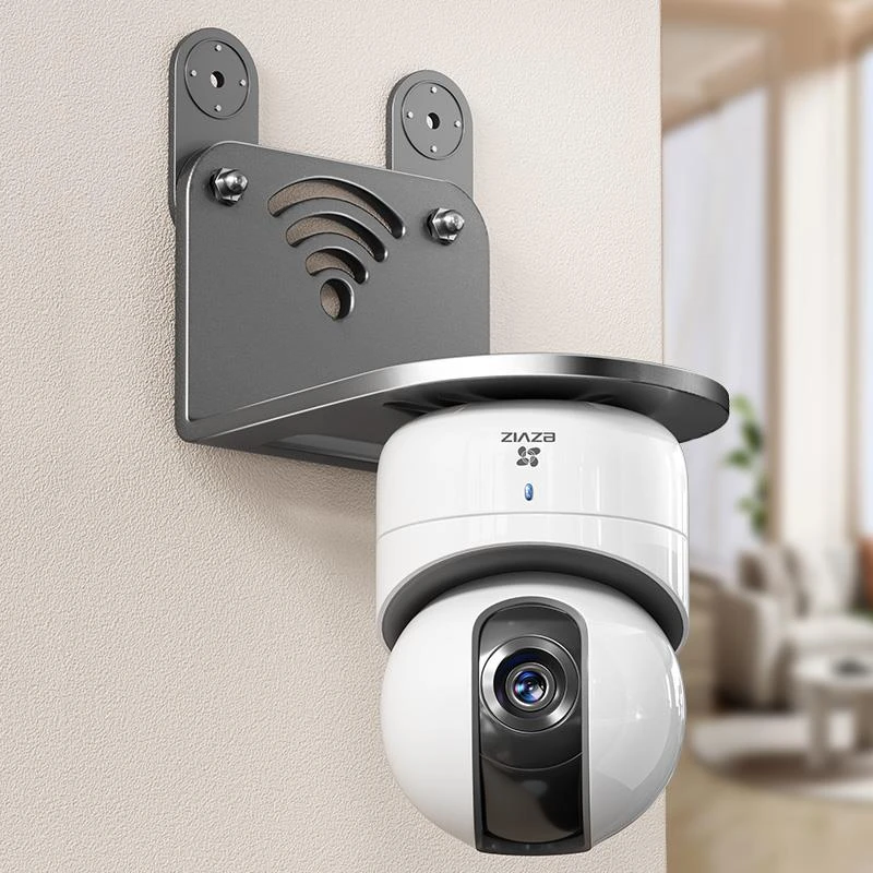 监控支架免打孔摄像头置物架家用室外墙上室内米路由器放置小架子