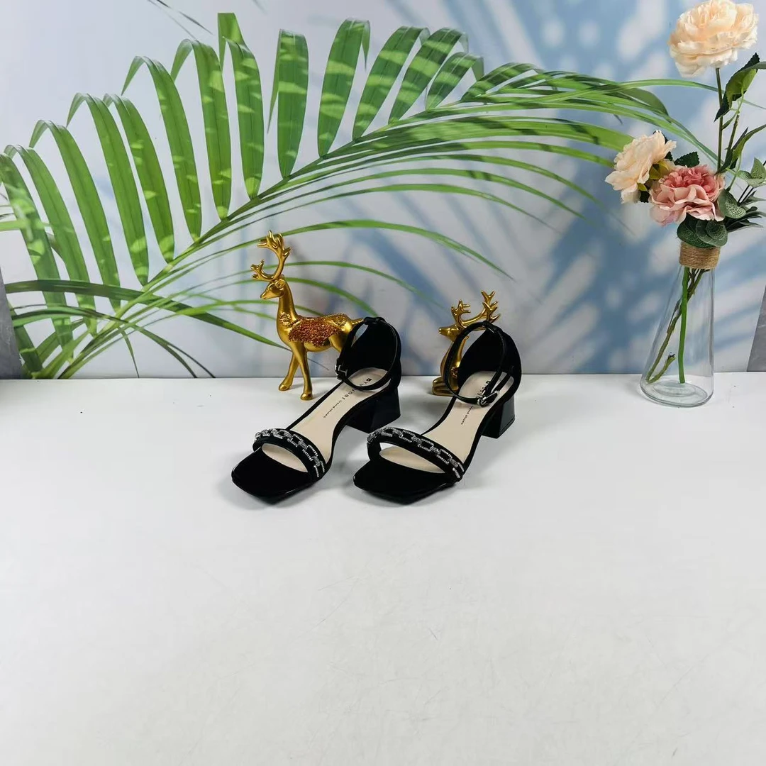 小强家女鞋 芽儿家新款百搭女凉鞋（Y654-45-1 ）（W34AYG23210-801）