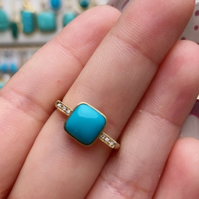 【闪购商品】绿松石配饰18K金镶嵌核***爸