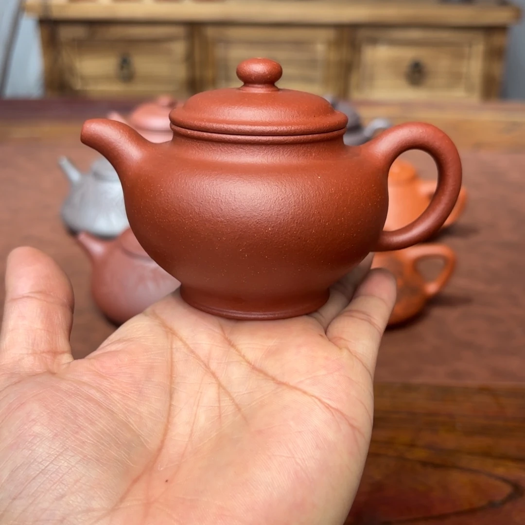 紫砂茶壶掇只150毫升红降坡