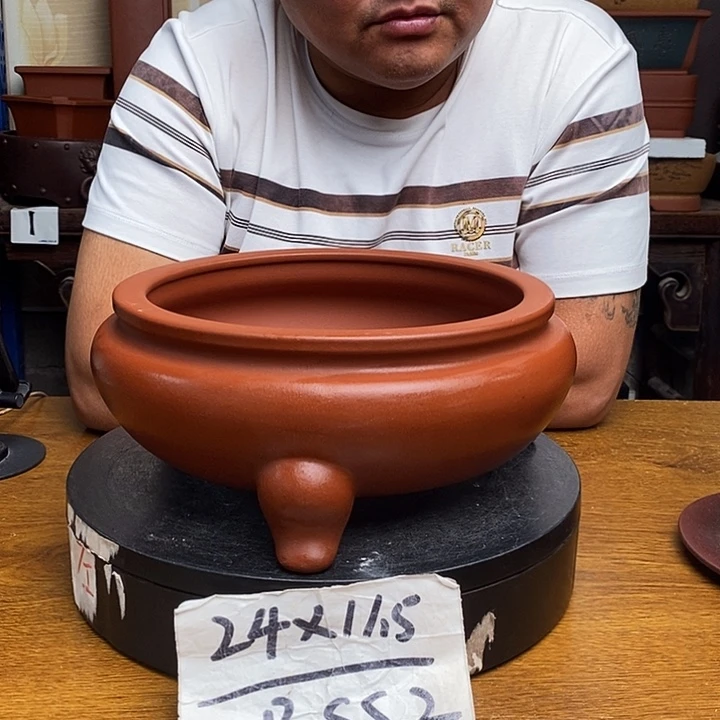 紫砂花盆货号一只SS2