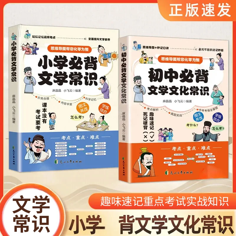 【正版】小学生背文学常识大全思维导图趣味速记重点考试实战知识YH
