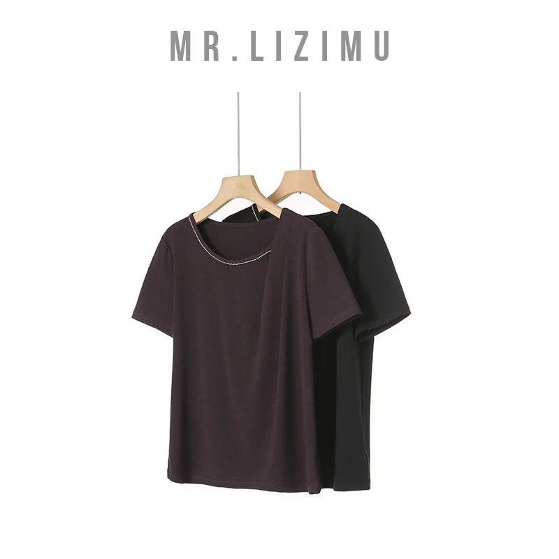 李子木先生圆领百搭显瘦短袖T恤2025新款爆款『夏上新』短袖D6367