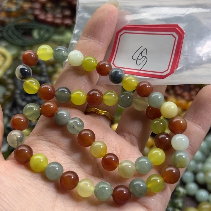蛇纹石玉未镶嵌手链