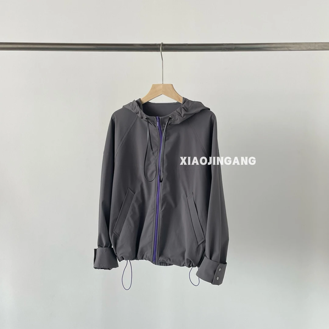 小金刚-【灰紫拉链】外套