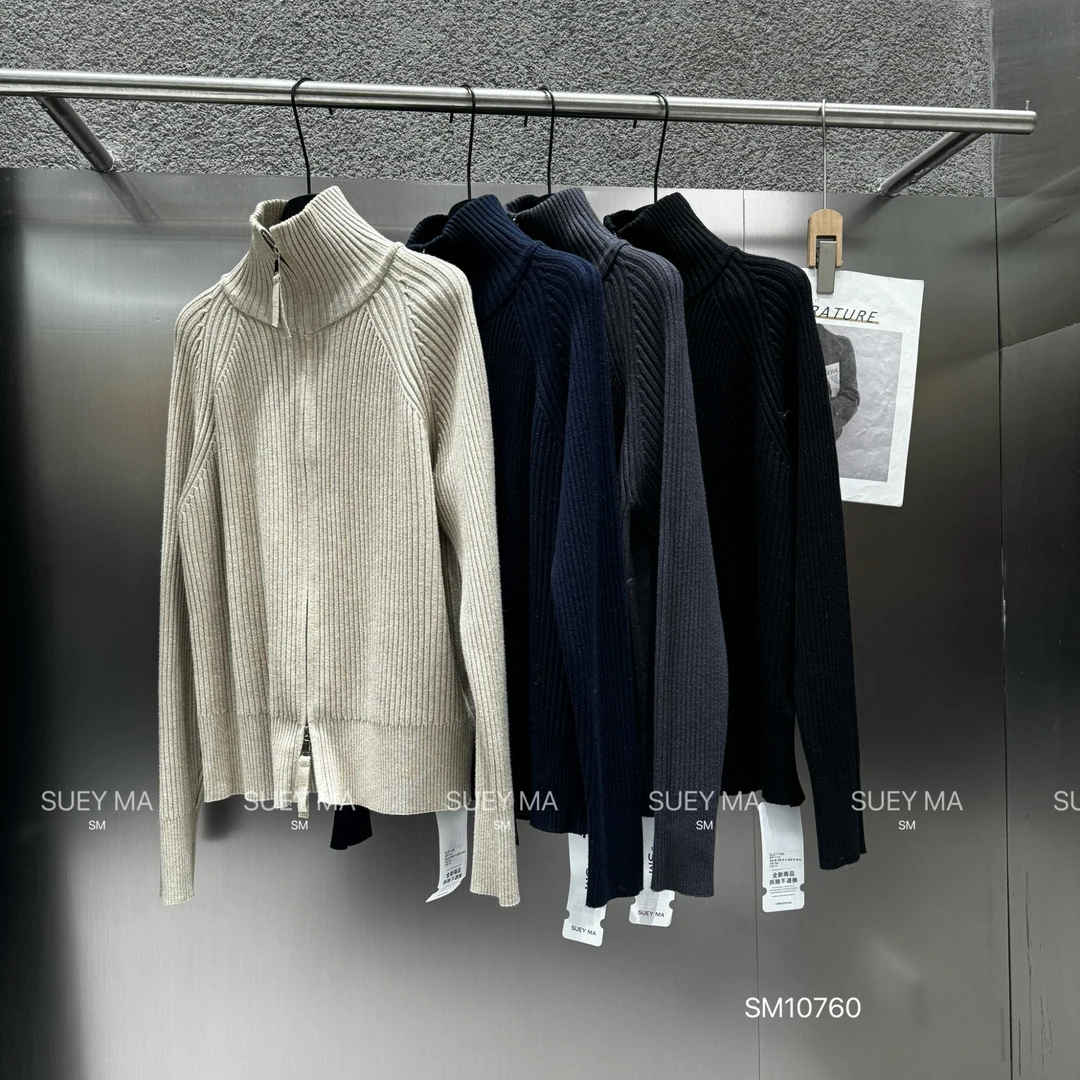 鑫燃KIKI 百搭常规厚款纯色针织开衫  10760  SM