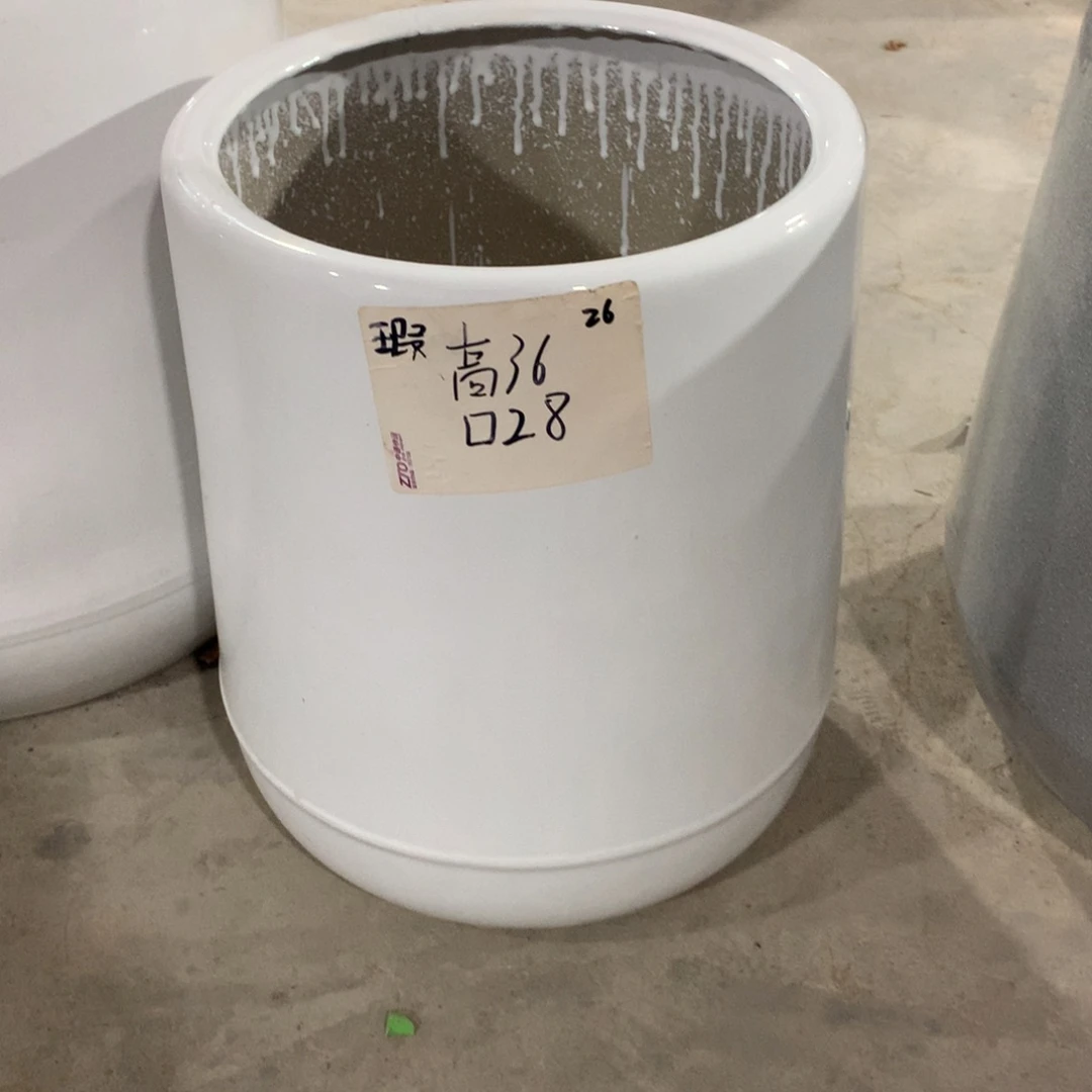 微瑕高温陶瓷花盆