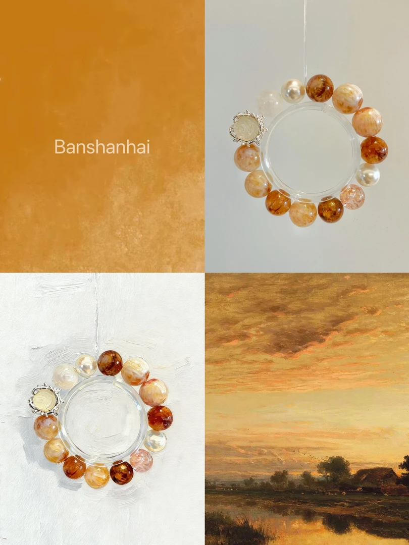 「伴山海」荒野玫瑰 天然水晶手串手链 多样性发其一