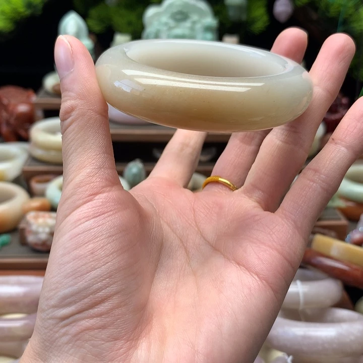 查罗石合金手镯（开口镯）54