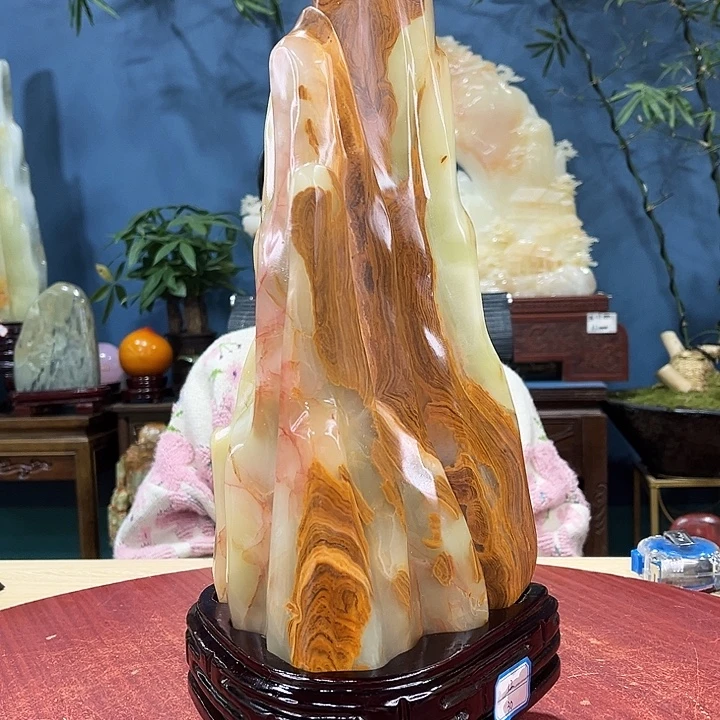 石材天然玉石摆件