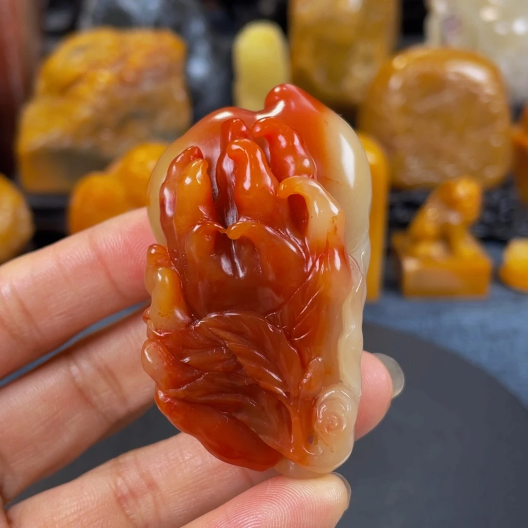 寿山石印石吴*畏寿山石雕刻