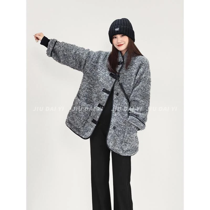 玖黛衣【小暖炉】秋冬穿搭百搭休闲风秋冬羊毛外套 WTP44472