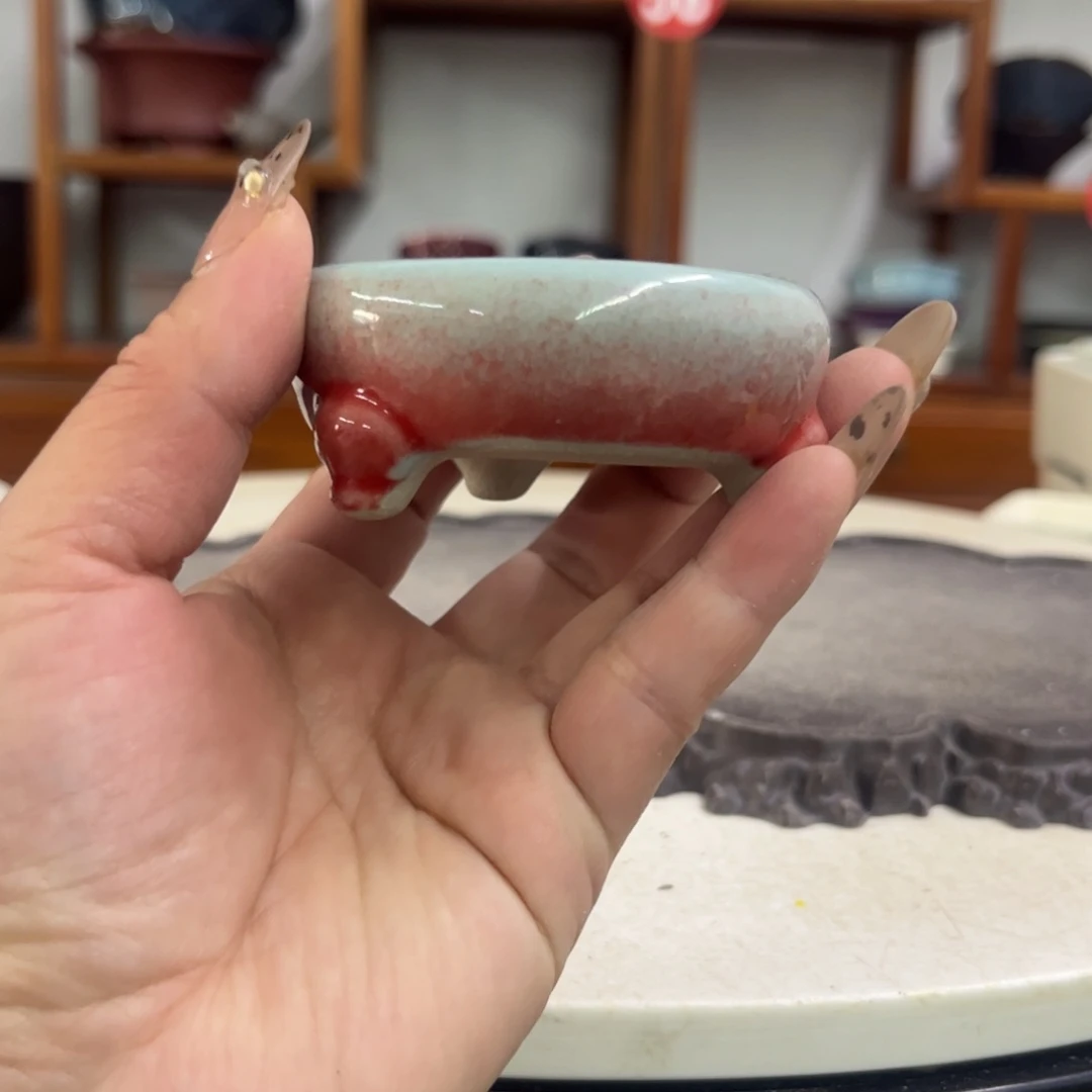 紫砂花盆瑕疵3-6。。。。