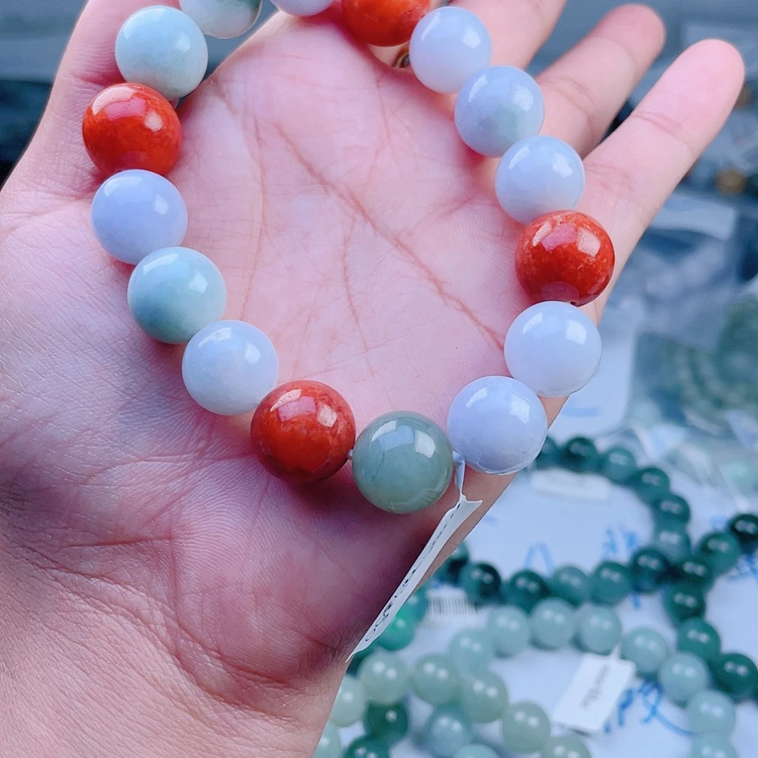 定制翡翠未镶嵌珠串