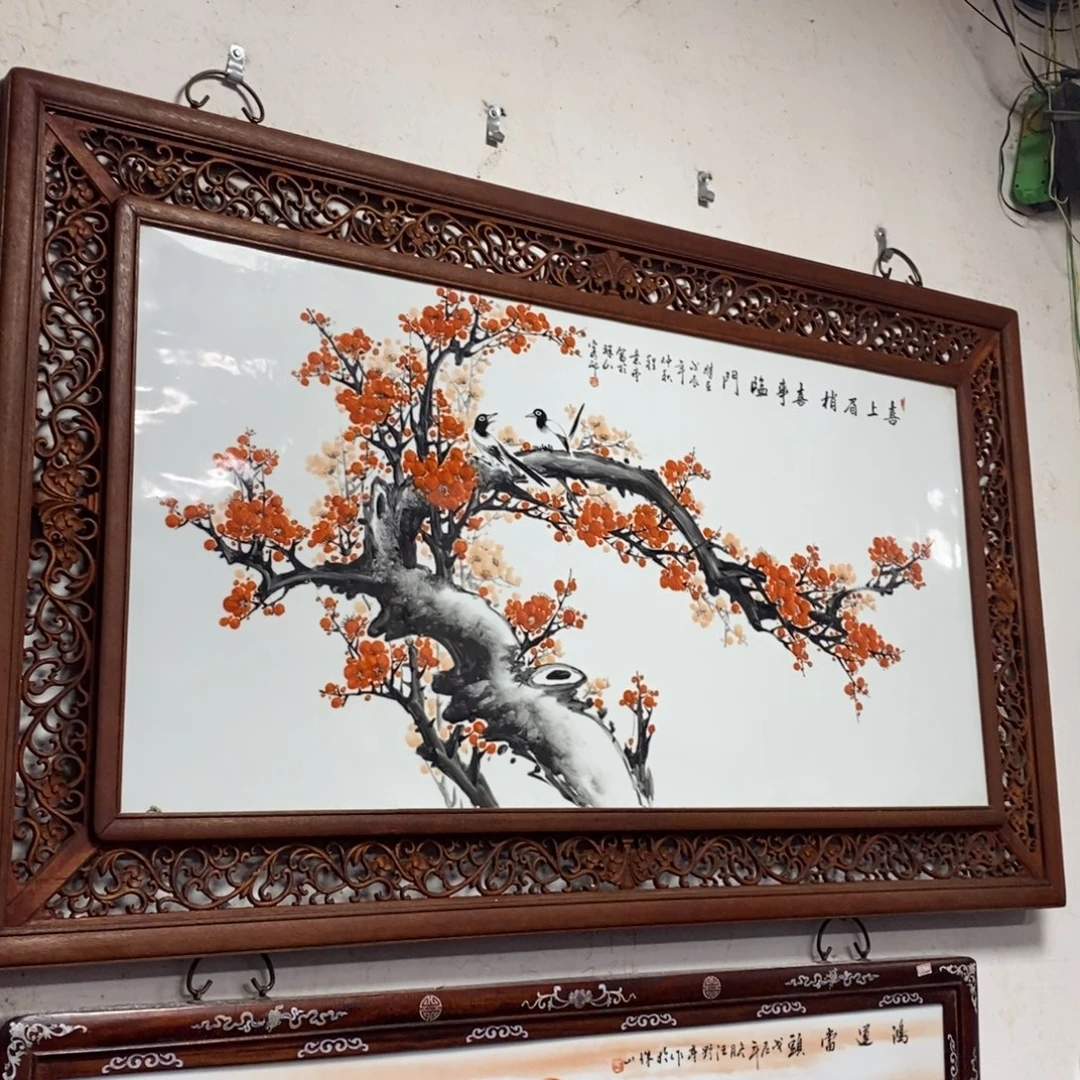 瓷1.37*80*1景德镇瓷板画柴窑烧制