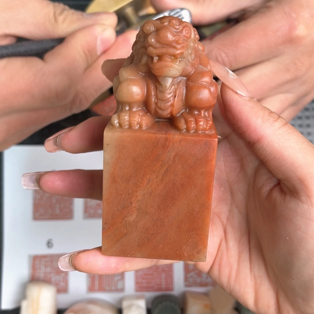 寿山石凡*现场纯手工篆刻