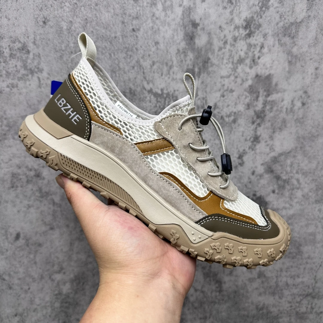 夏季新款网面大网眼透气轻便户外休闲鞋时尚百搭运动休闲鞋软底