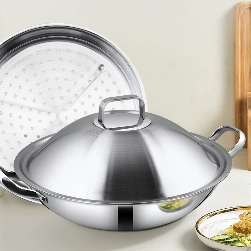 大力哥专属（外36双耳白板炒锅）高颜值不挑灶