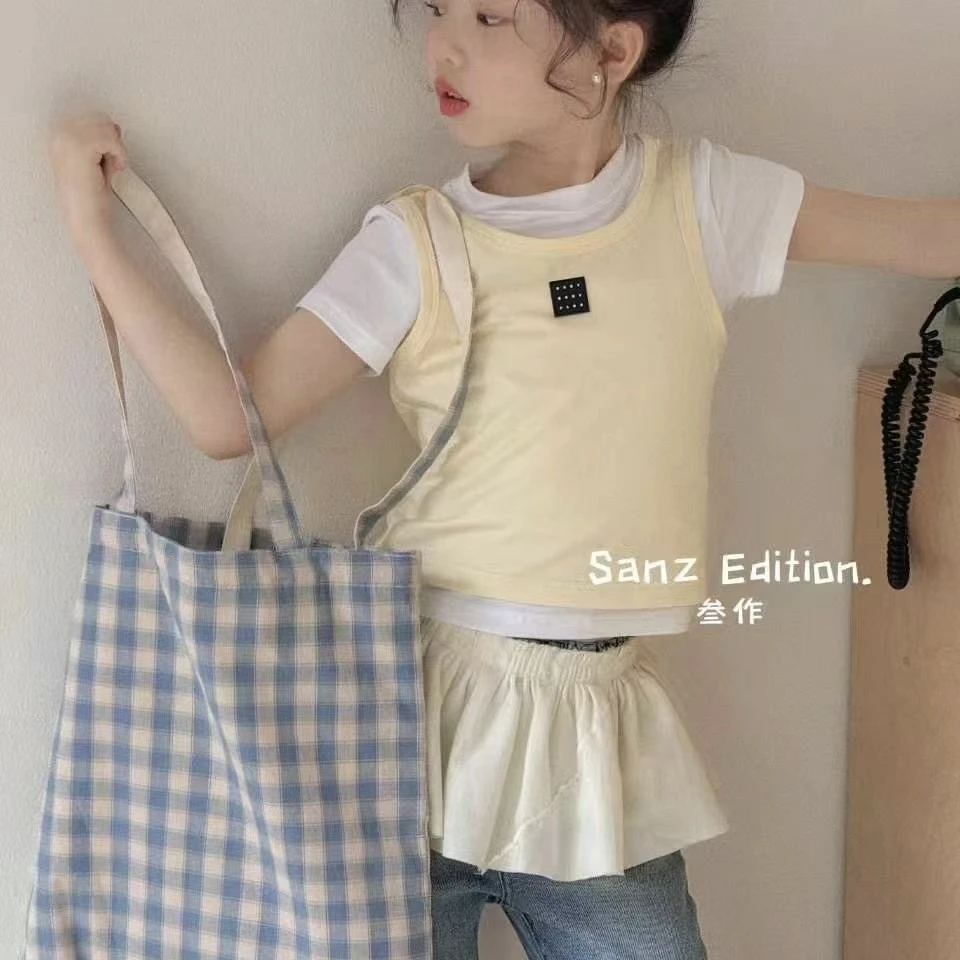 116儿童背心短袖套装