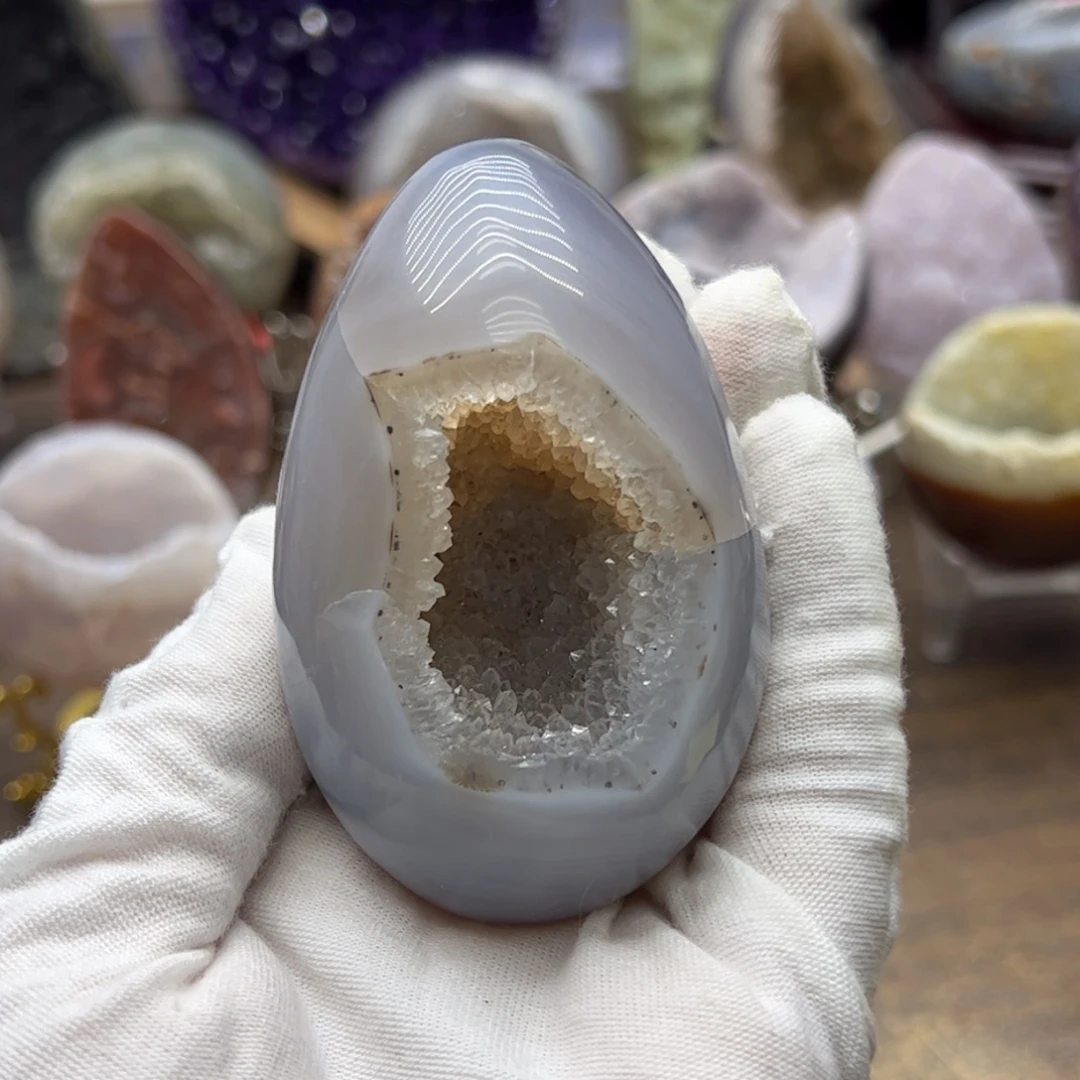 未镶嵌珠宝半成品水晶龙蛋59