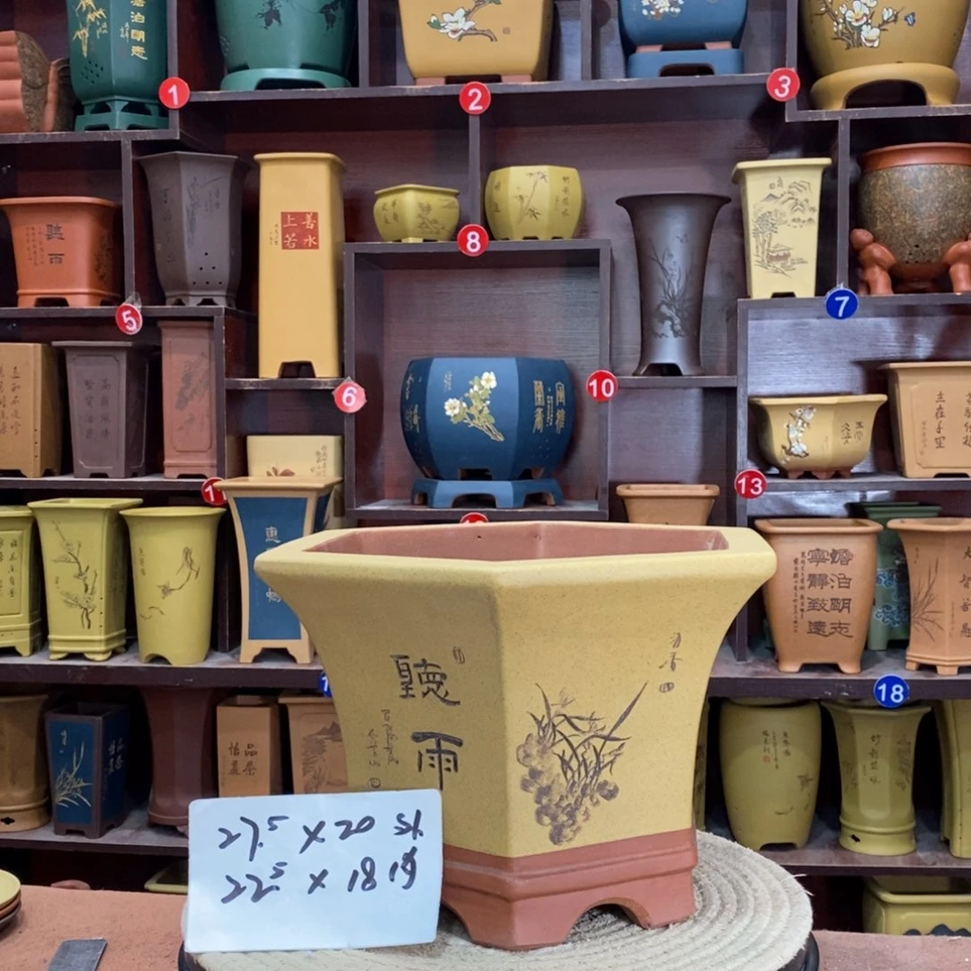 紫砂艺术紫砂花盆