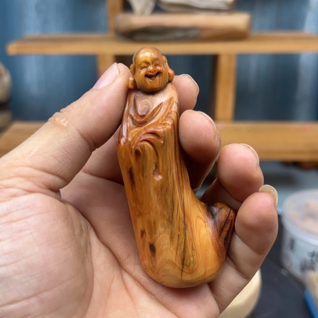 木y*d崖柏木摆件手把件，