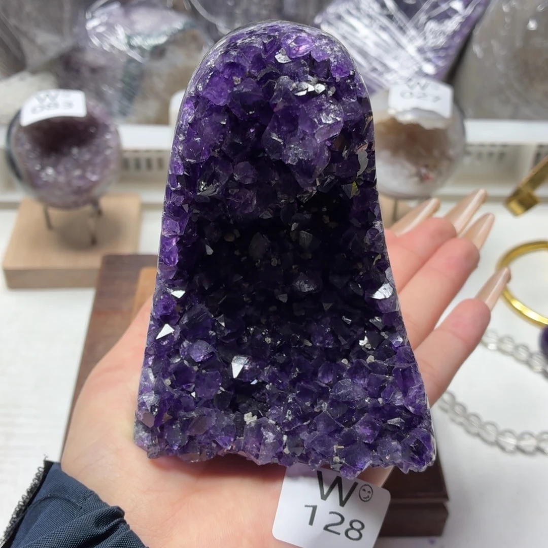 未镶嵌摆件紫晶紫水晶