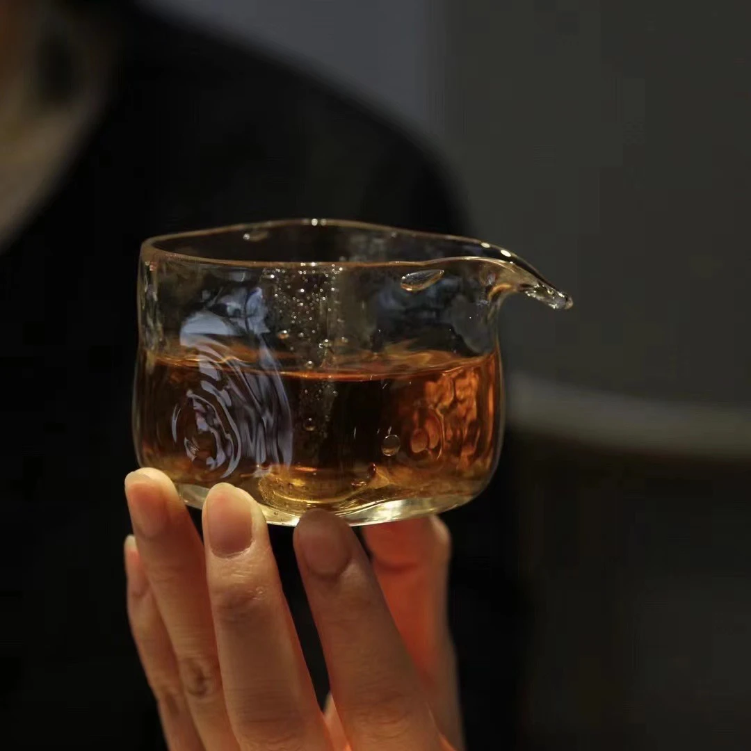 饴山琉璃公道杯集合手作大四方气泡公杯玻璃春晓营造高款气泡公杯