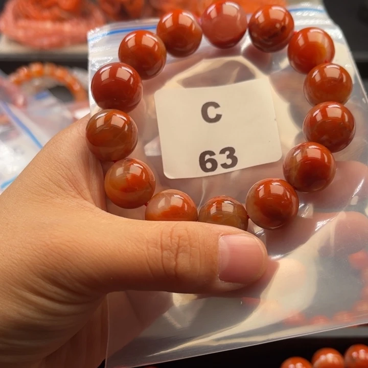 南红玛瑙未镶嵌多样性发货默认微瑕称重15mm