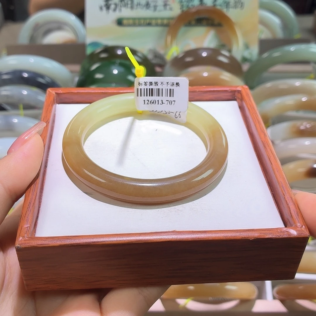 和田玉手镯未镶嵌24 52 53