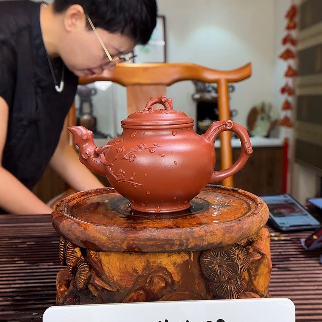 茶壶紫砂杭那静紫砂壶380cc