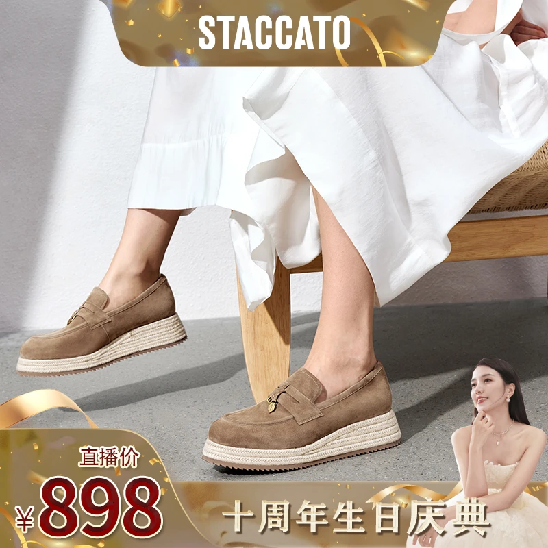 【十周年生日庆典】 思加图2025秋季新款马赛夏天渔夫鞋女H2263CA5