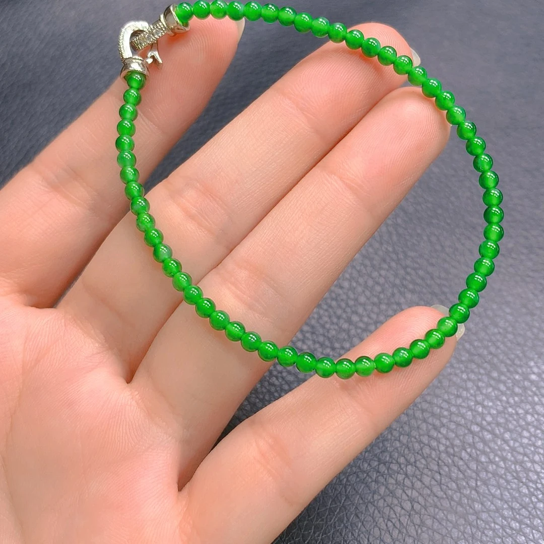 翡翠未镶嵌吊坠(不含链)手串