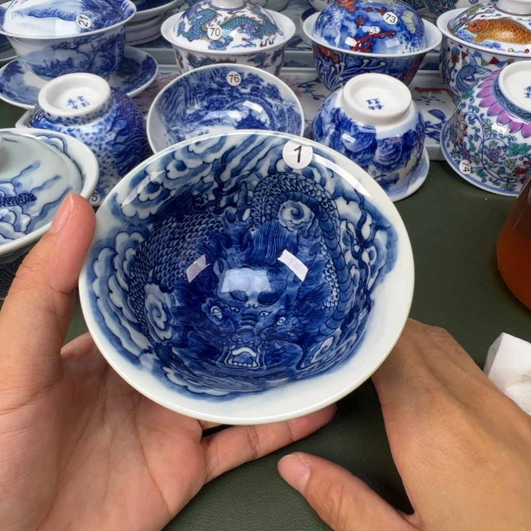 景德镇纯手工纯手绘茶具木木1