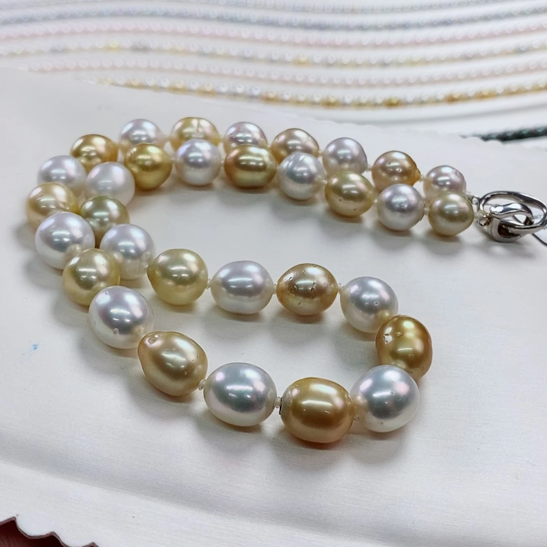 项链未镶嵌海水珍珠10-12