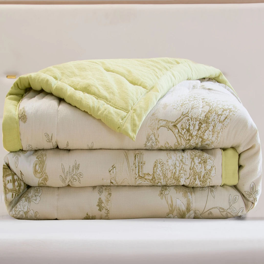 15天免费试睡！秋冬款轻奢法式庄园双人可机洗水洗被子