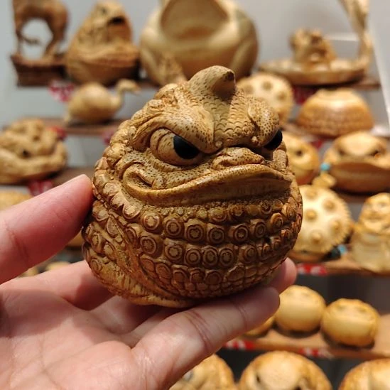一****陶瓷竹根雕独角金蟾