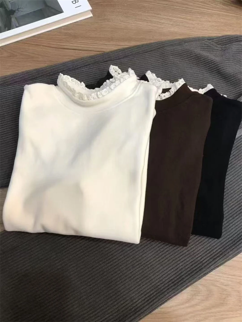 1121大童亲子时尚女士休闲立体花边打底衫-9002