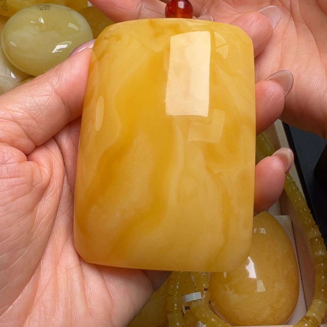 蜜蜡毛衣链未镶嵌