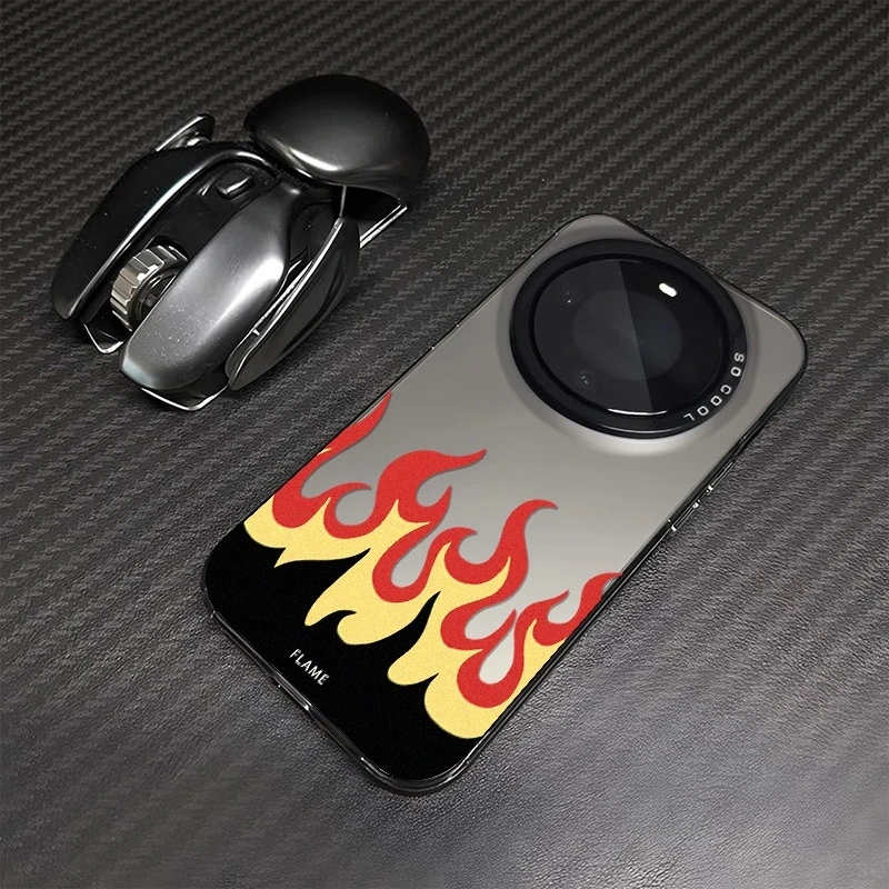 ins火焰适用华为mate60Pro手机壳新款mate70创意50/40防摔保护套